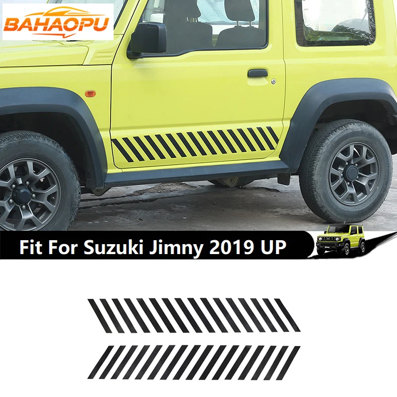 BAHAOPU Car Door Side Skirt Stripe Styling Stickers Fit For Suzuki Jimny 2019 Up,Auto Exterior Decoration Decals Accessories
BAHAOPU Car Door Side Skirt Stripe Styling Stickers Fit For Suzuki Jimny 2019 Up,Auto Exterior Decoration Decals Accessories