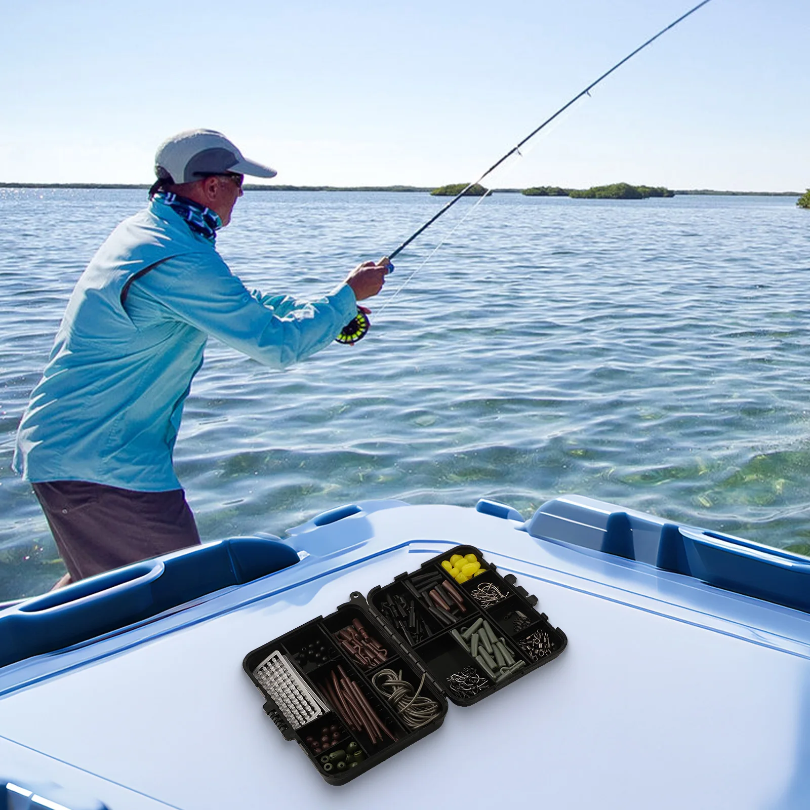 Fishing Tackle Carp Fishing Rigs Swivel Snap Double-sided Style 173pcs Compartment Design Easy Classification Removable Cover
Fishing Tackle Carp Fishing Rigs Swivel Snap Double-sided Style 173pcs Compartment Design Easy Classification Removable Cover