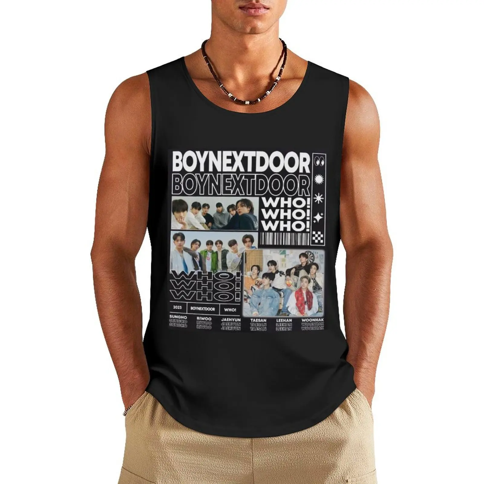 BOYNEXTDOOR black and white hot sexy concept kpop boy group members poster JAEHYUN, SUNGHO, RIWOO, TAESAN, LEEHAN, WOON Tank Top
BOYNEXTDOOR black and white hot sexy concept kpop boy group members poster JAEHYUN, SUNGHO, RIWOO, TAESAN, LEEHAN, WOON Tank Top