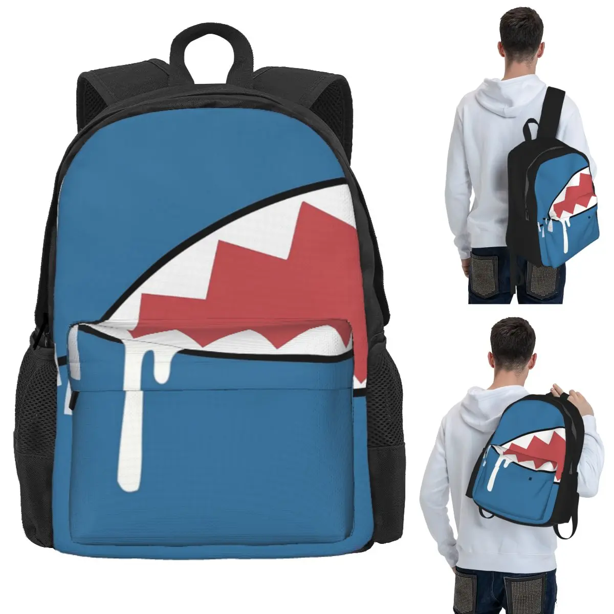 Gawr Gura Shark Mouth Student Backpack School Bag Hiking Travel Daypack for Boys Girls Bookbag Shoulder Bags
Gawr Gura Shark Mouth Student Backpack School Bag Hiking Travel Daypack for Boys Girls Bookbag Shoulder Bags