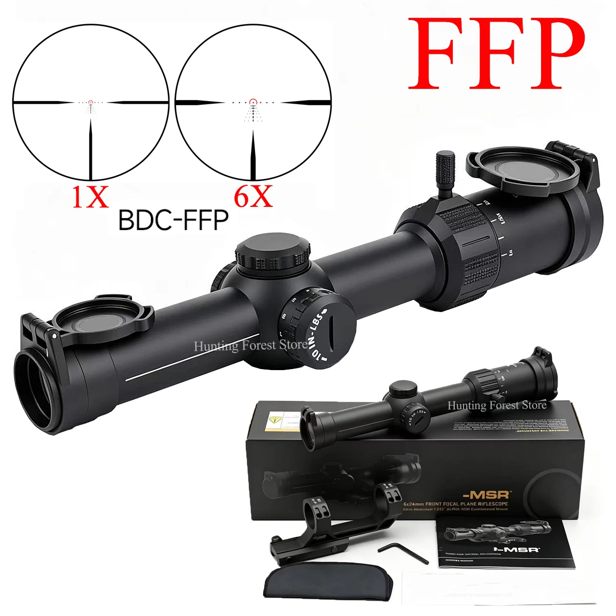 Tactical TA*GO-MSR LPVO BDC-FFP Reticle 1-6X24MM Front Focal Plane (FFP) Riflescope W/30mm ALP**-MSR Mount Optical for Hunting
Tactical TA*GO-MSR LPVO BDC-FFP Reticle 1-6X24MM Front Focal Plane (FFP) Riflescope W/30mm ALP**-MSR Mount Optical for Hunting