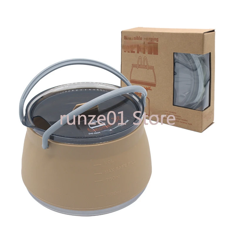 Camping Portable Silicone Folding Kettle Outdoor Compressible Folding Pot Travel Silicone Kettle
Camping Portable Silicone Folding Kettle Outdoor Compressible Folding Pot Travel Silicone Kettle