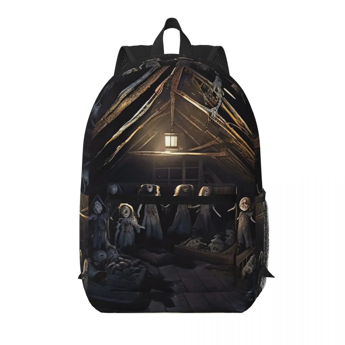 Haunted Attic With Possessed Creepy Dolls Student Backpack School Bag Hiking Travel Daypack for Boys Girls Bookbag Shoulder Bags
Haunted Attic With Possessed Creepy Dolls Student Backpack School Bag Hiking Travel Daypack for Boys Girls Bookbag Shoulder Bags