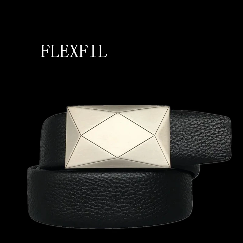 FLEXFIL Men Leather Belt Metal High Quality Business Fashion vintage Classic simple brand Cowskin Waist Strap Jeans Men Belt
FLEXFIL Men Leather Belt Metal High Quality Business Fashion vintage Classic simple brand Cowskin Waist Strap Jeans Men Belt