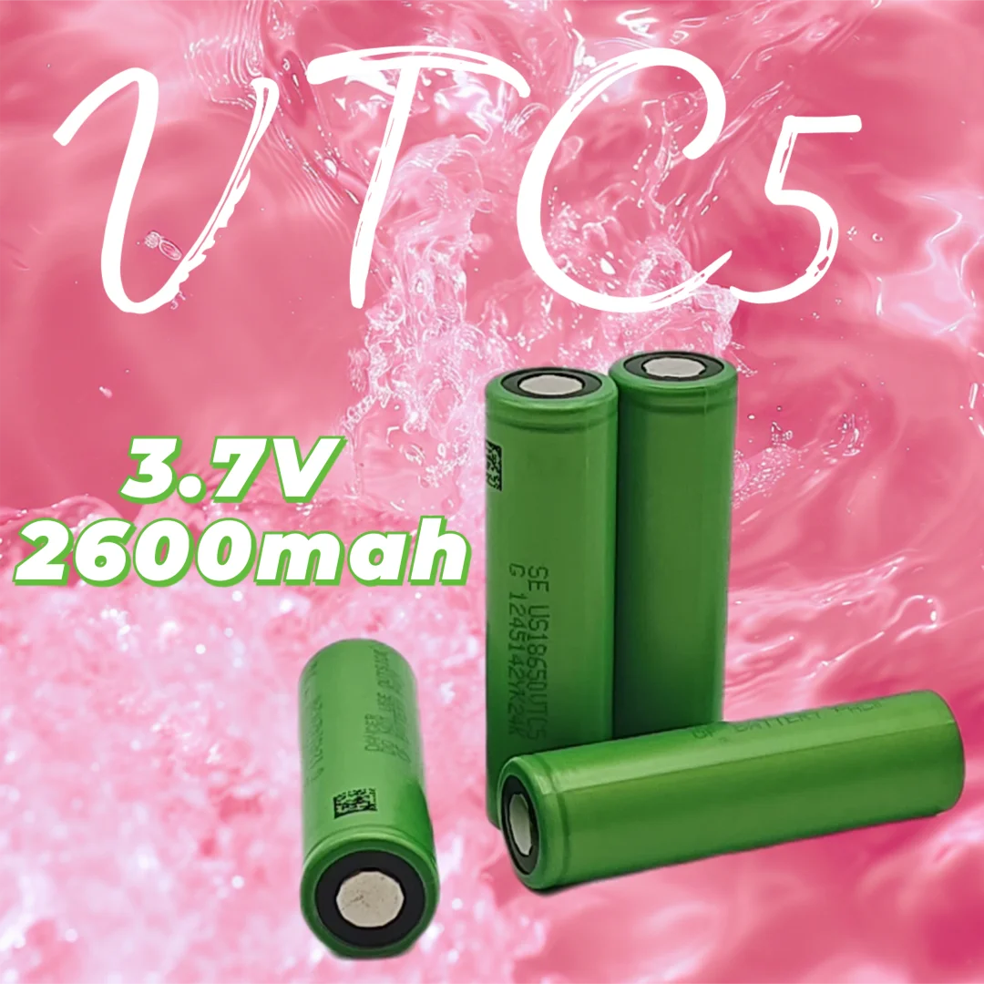 VTC5 18650 Lithium Battery 2600mAh 3.7V Rechargeable 30A Discharge for Various Electronics 100% New
VTC5 18650 Lithium Battery 2600mAh 3.7V Rechargeable 30A Discharge for Various Electronics 100% New
