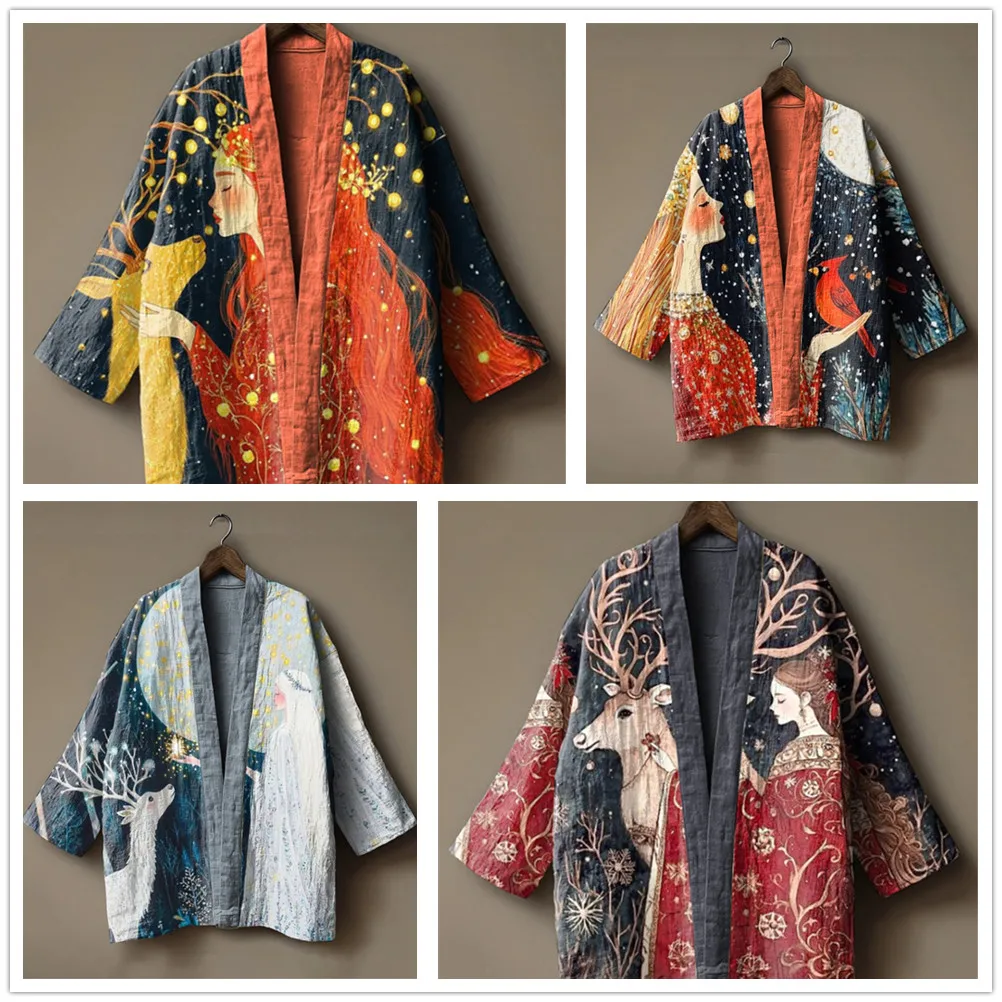 Japanese Beauty Kimono Haori Cardigan Ukiyo-e Style Open Front Streetwear Harajuku Coat For Cosplay Party Tops
Japanese Beauty Kimono Haori Cardigan Ukiyo-e Style Open Front Streetwear Harajuku Coat For Cosplay Party Tops