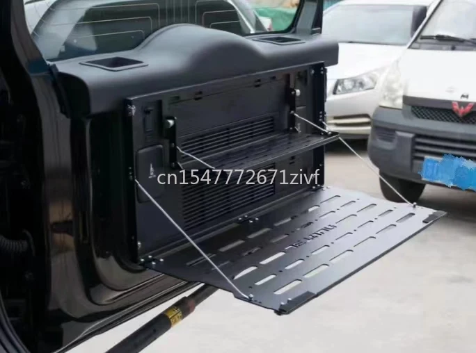 Стеллаж для хранения задней двери, складной стол из алюминиевого сплава для внедорожника, органайзер для багажника, расширяемая полка для бездорожья
Стеллаж для хранения задней двери, складной стол из алюминиевого сплава для внедорожника, органайзер для багажника, расширяемая полка для бездорожья