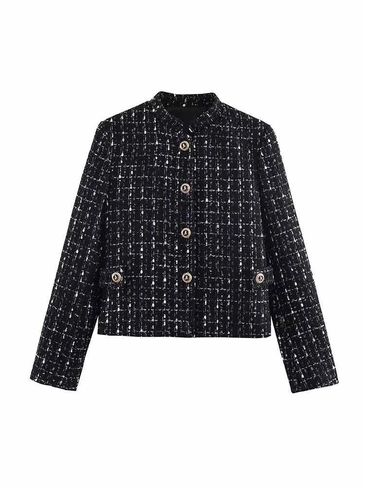 HH Women New Fashion Metallic Thread Texture Decoration Blazer Female Long Sleeves Single Breasted Casual Slim Commuting Jacket
HH Women New Fashion Metallic Thread Texture Decoration Blazer Female Long Sleeves Single Breasted Casual Slim Commuting Jacket