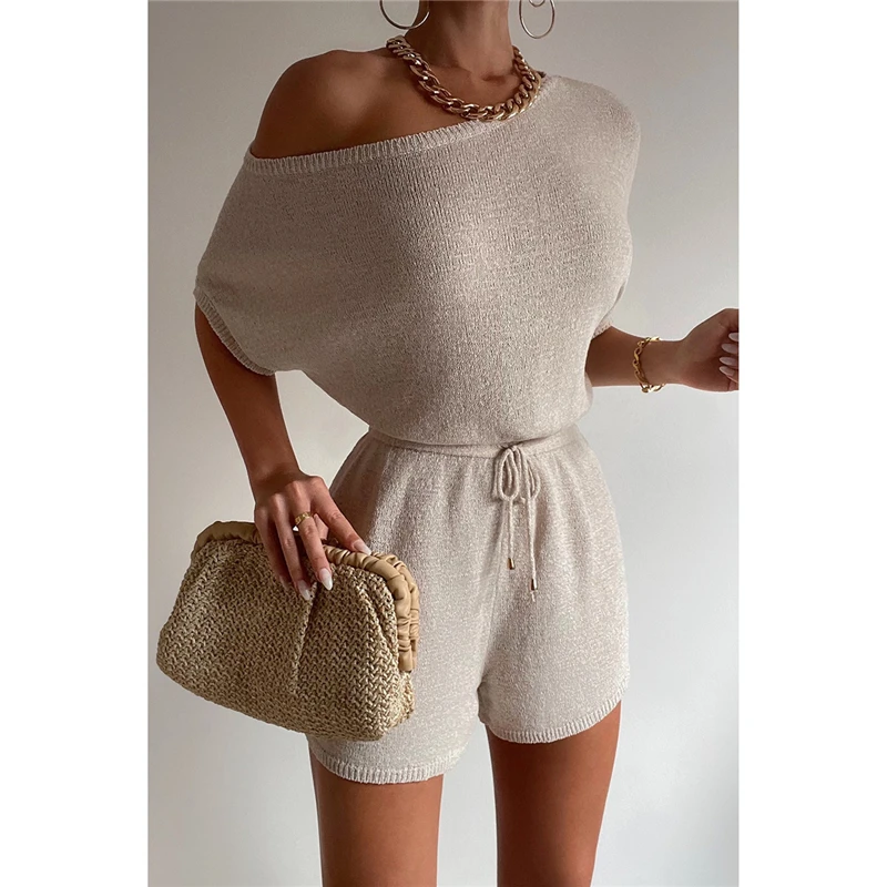 Runaway Early Spring 2024 Knitted One-Piece Suit oulder Off-Center Low Waist Cotton ort Pants Women's Faion
Runaway Early Spring 2024 Knitted One-Piece Suit oulder Off-Center Low Waist Cotton ort Pants Women's Faion