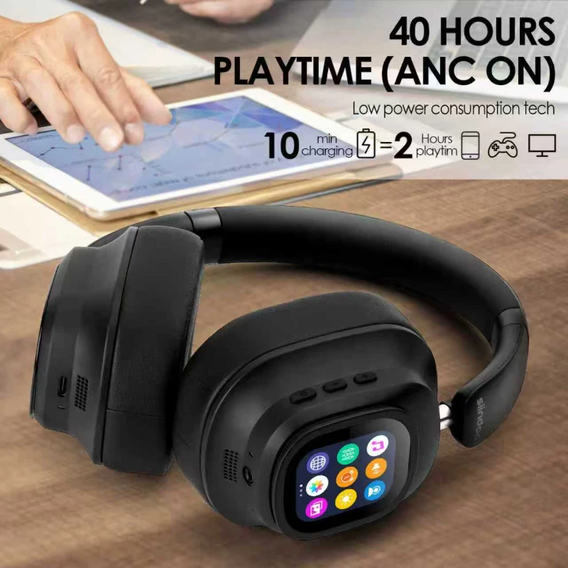 930PLUS Wireless Headphones Hybrid ANC Active Noise Cancelling Color Touch Screen Transparent Mode Bluetooth 5.3 Over Ear Sport
930PLUS Wireless Headphones Hybrid ANC Active Noise Cancelling Color Touch Screen Transparent Mode Bluetooth 5.3 Over Ear Sport
