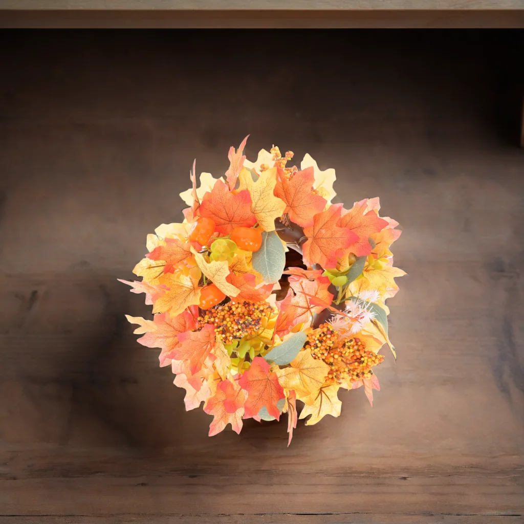 Pumpkin Wreath Colorful Plastic Simulation Berry Artificial Maple Leaves Decor Halloween Garland Tabletop Outdoor
Pumpkin Wreath Colorful Plastic Simulation Berry Artificial Maple Leaves Decor Halloween Garland Tabletop Outdoor