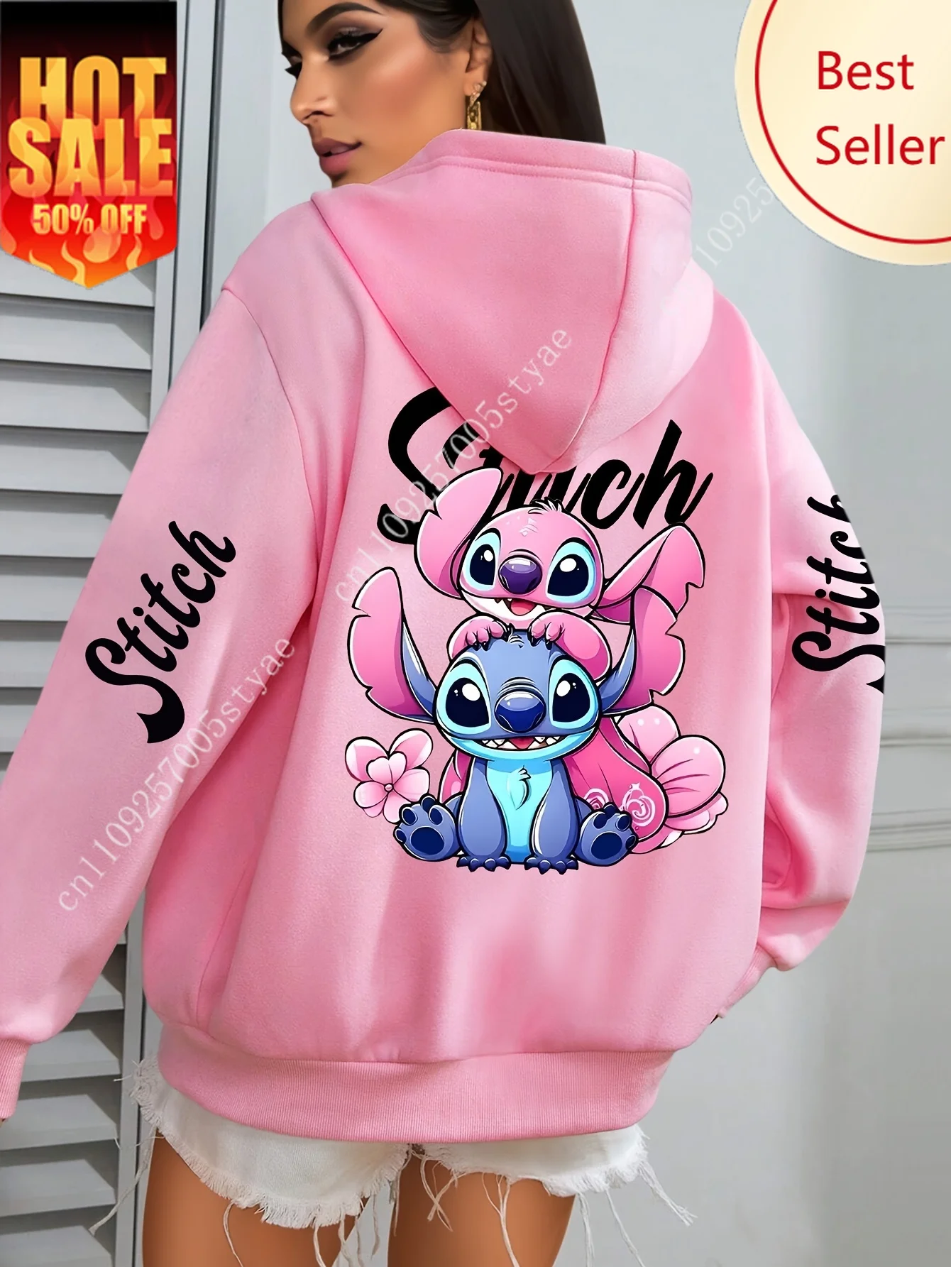 New Stitch and Angel Print Cotton Hooded Cartoon Sportswear Women Men Autumn Winter Pullover Casual Lightweight Women's Hoodies
New Stitch and Angel Print Cotton Hooded Cartoon Sportswear Women Men Autumn Winter Pullover Casual Lightweight Women's Hoodies