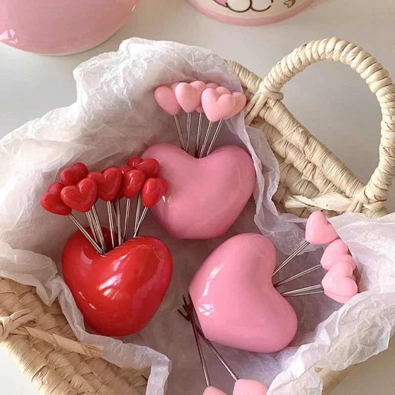 Stainless Steel Fruit Fork with Base 10pcs Heart Fork Dessert Fork Bento Lunch Box Kitchen Gadget Sets Accessories Home Decor
Stainless Steel Fruit Fork with Base 10pcs Heart Fork Dessert Fork Bento Lunch Box Kitchen Gadget Sets Accessories Home Decor