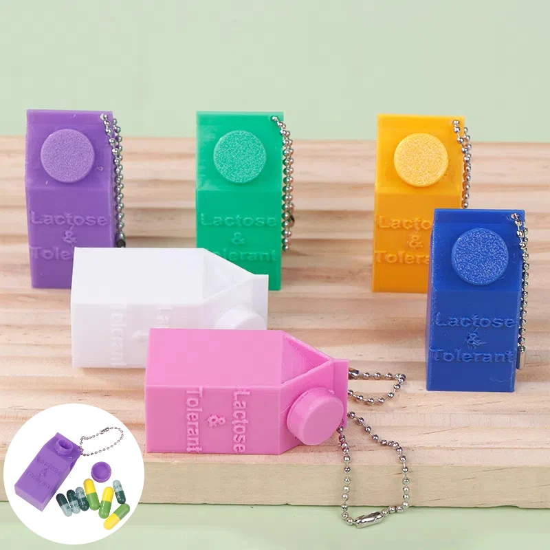 Лактозный и устойчивый держатель для таблеток, мини-брелок в виде коробки для молока, портативный ящик для хранения, рюкзак, кошелек, сумка, брелок, контейнер для таблеток
Лактозный и устойчивый держатель для таблеток, мини-брелок в виде коробки для молока, портативный ящик для хранения, рюкзак, кошелек, сумка, брелок, контейнер для таблеток