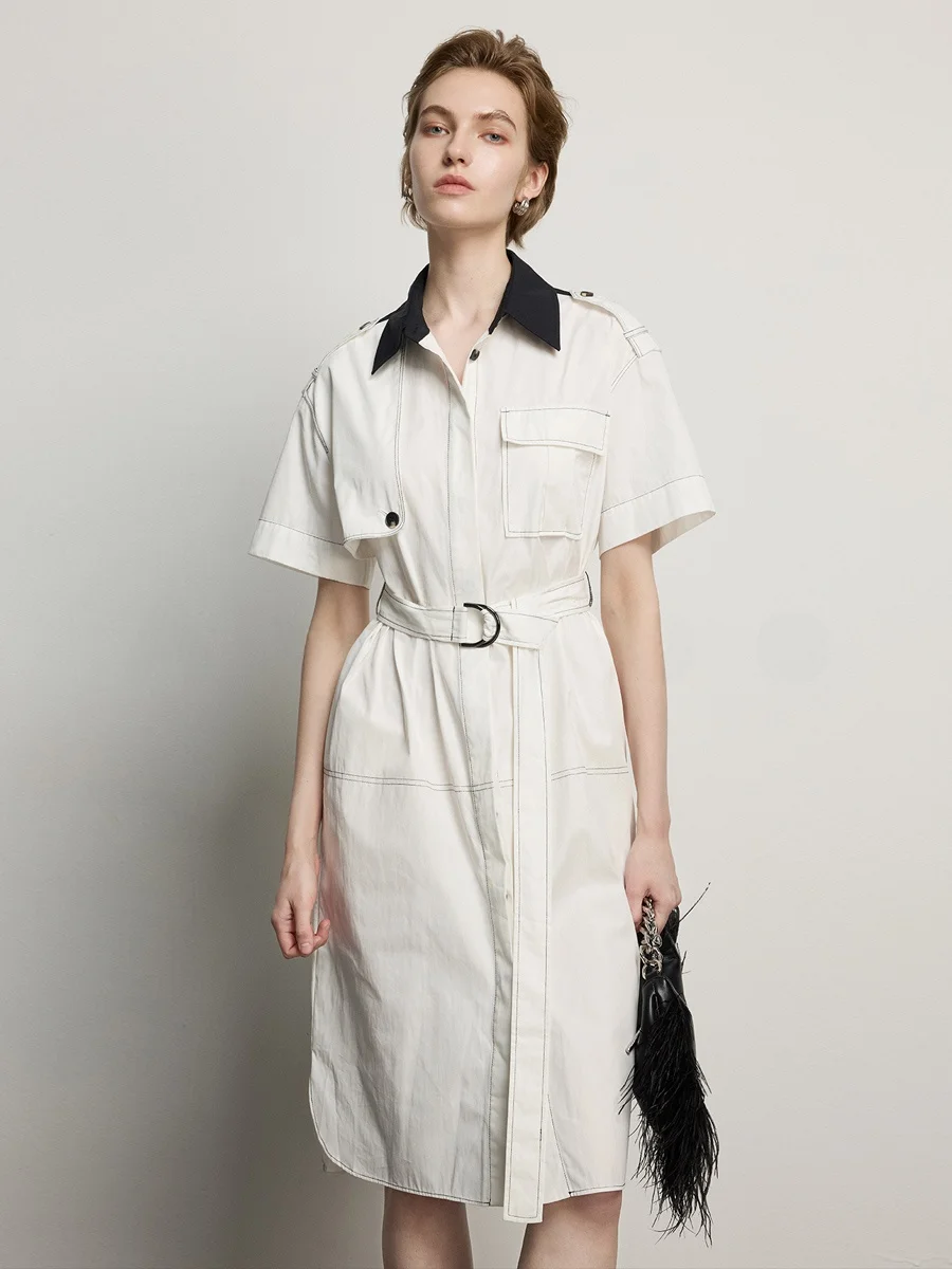 Модная женская ветровка средней длины в стиле колор-блок, короткий рукав, корейский стиль, с завышенной талией, из смесового хлопка, летняя.
Модная женская ветровка средней длины в стиле колор-блок, короткий рукав, корейский стиль, с завышенной талией, из смесового хлопка, летняя.