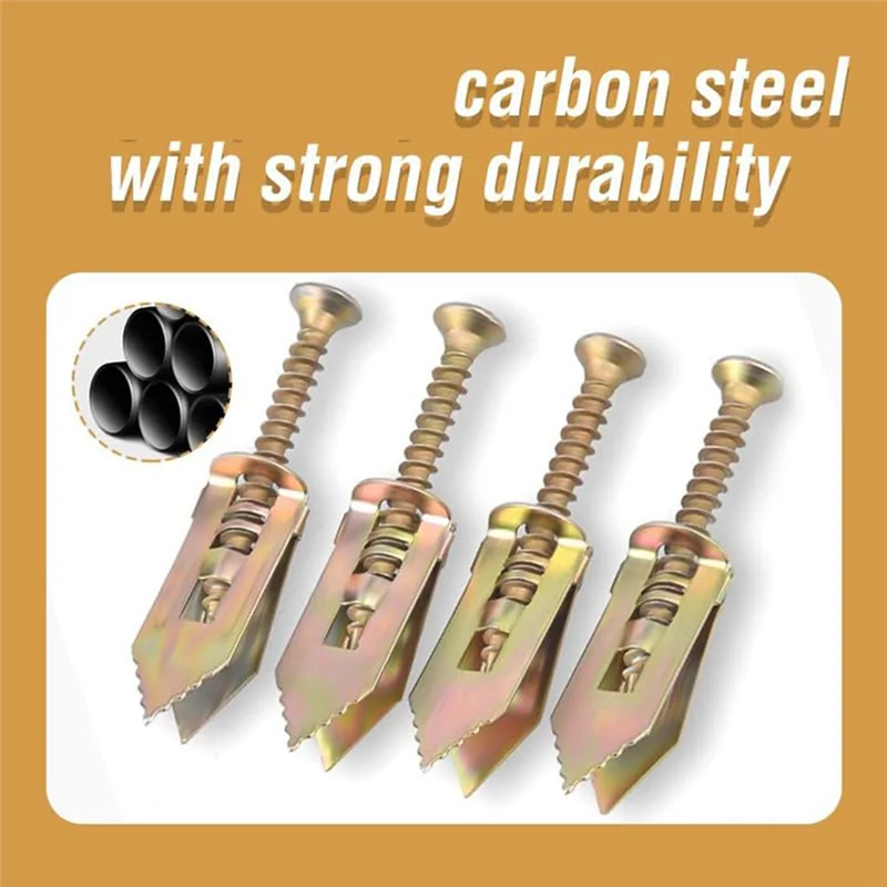 UISN Self Drilling Anchors Screws, Zinc Plated Steel Self-Drilling Anchors Self-Drilling Drywall Anchors With Screws 100Pcs
UISN Self Drilling Anchors Screws, Zinc Plated Steel Self-Drilling Anchors Self-Drilling Drywall Anchors With Screws 100Pcs