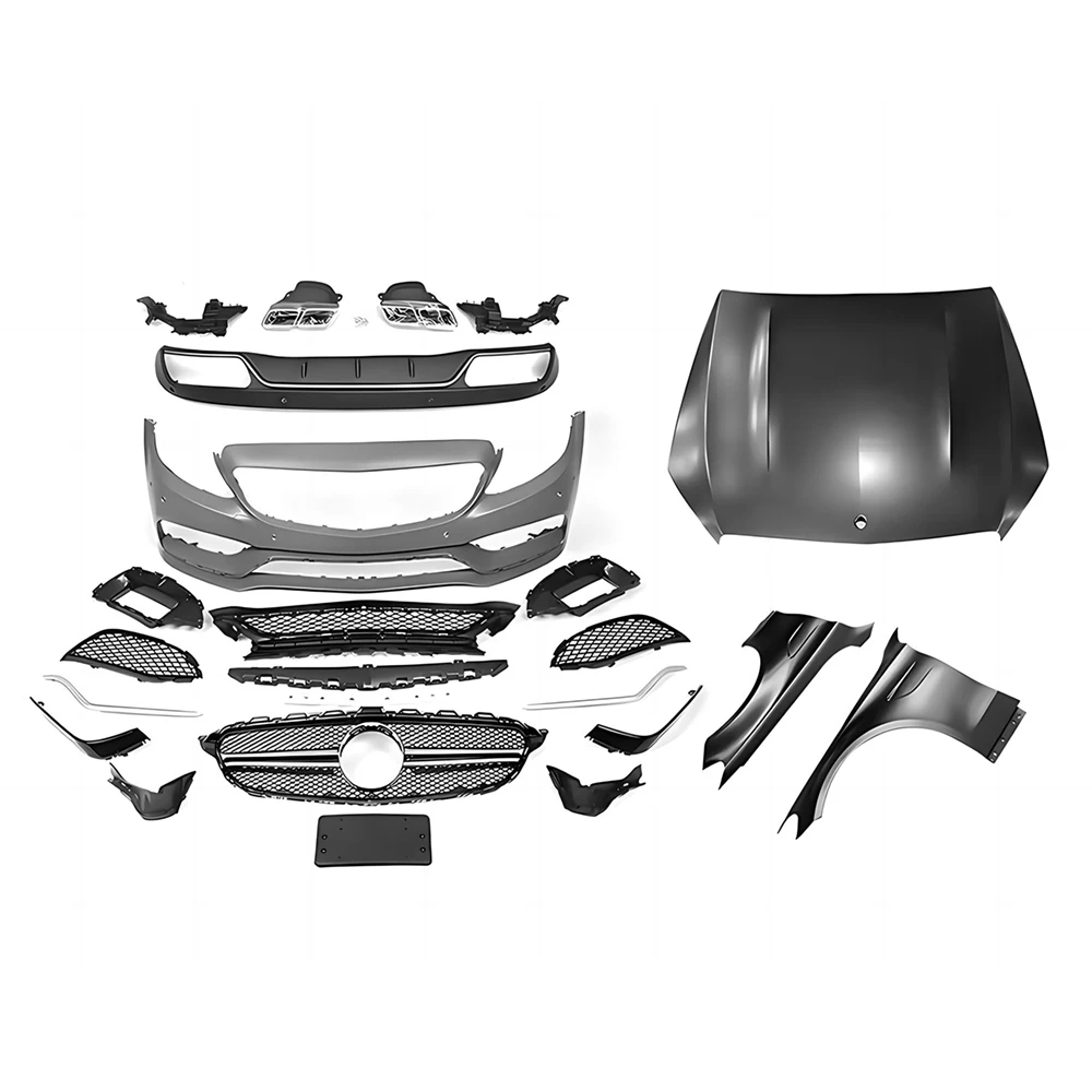 Full Body Kit For Benz C Class C205 Coupe C180 C200 C300 C350 Upgrade to 15-18 C63 Coupe Style Front Bumper Rear Lip Hood Fender
Full Body Kit For Benz C Class C205 Coupe C180 C200 C300 C350 Upgrade to 15-18 C63 Coupe Style Front Bumper Rear Lip Hood Fender
