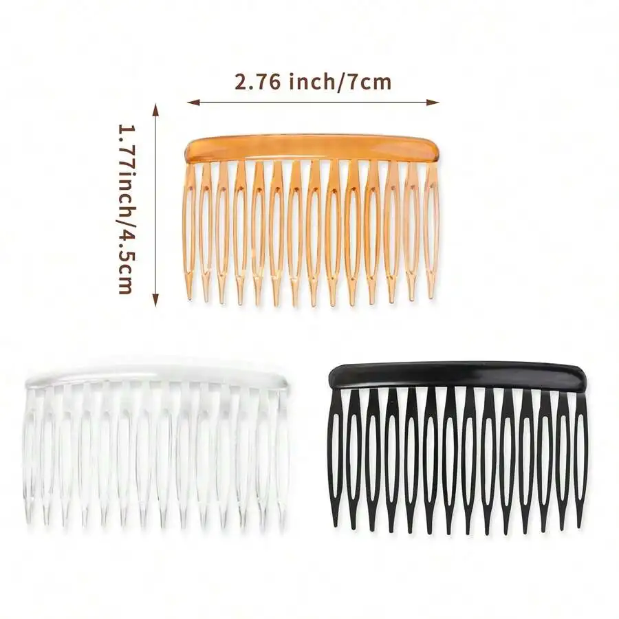 14 Teeth Decorative Hair Combs For Women Fine Thin Hair, 3 Colors
14 Teeth Decorative Hair Combs For Women Fine Thin Hair, 3 Colors