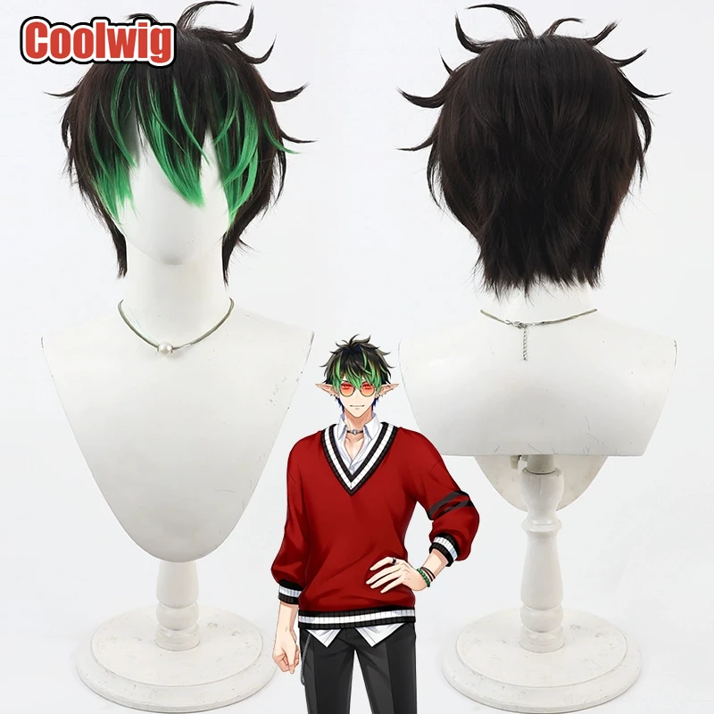 Coolwig Synthetic Hair Hanabatake Chaika Cosplay Wigs Virtual YouTuber 30cm Short Dark Brown Mixed Green Men Wig Heat Resistant
Coolwig Synthetic Hair Hanabatake Chaika Cosplay Wigs Virtual YouTuber 30cm Short Dark Brown Mixed Green Men Wig Heat Resistant