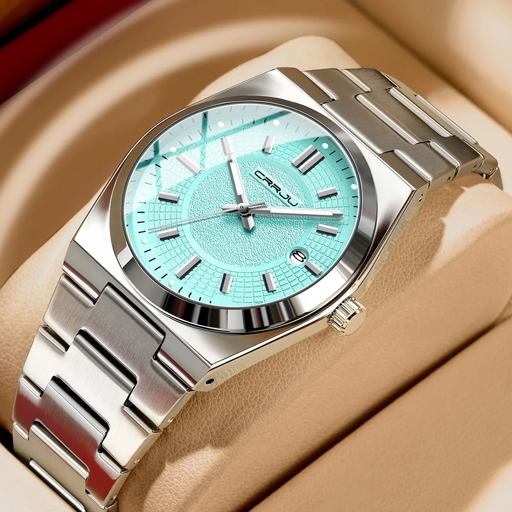 Мужские часы CRRJU 5037, оригинальные, водонепроницаемые, светящиеся, из нержавеющей стали, деловые, роскошные, с автоматическим механизмом и датой, подарок на День отца
Мужские часы CRRJU 5037, оригинальные, водонепроницаемые, светящиеся, из нержавеющей стали, деловые, роскошные, с автоматическим механизмом и датой, подарок на День отца