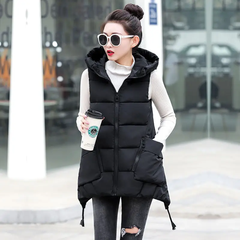 Women'S Loose Fashion Trend Versatile Vest Female Coat 2023 New Korean Student Autumn Winter Hooded Down Cotton Waistcoat
Women'S Loose Fashion Trend Versatile Vest Female Coat 2023 New Korean Student Autumn Winter Hooded Down Cotton Waistcoat