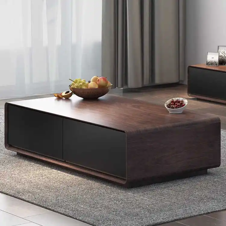 Modern simple coffee table light luxury rectangular apartment living room household walnut creative storage high tea table
Modern simple coffee table light luxury rectangular apartment living room household walnut creative storage high tea table