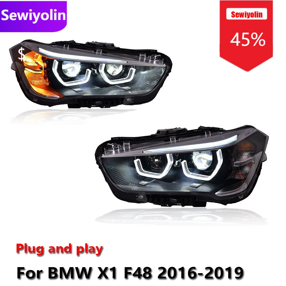 Car DRL LED Headlight Assemblies For BMW X1 F48 2016-2019 Fog DRL Brake Turn Signal Lamp Plug and Play
Car DRL LED Headlight Assemblies For BMW X1 F48 2016-2019 Fog DRL Brake Turn Signal Lamp Plug and Play