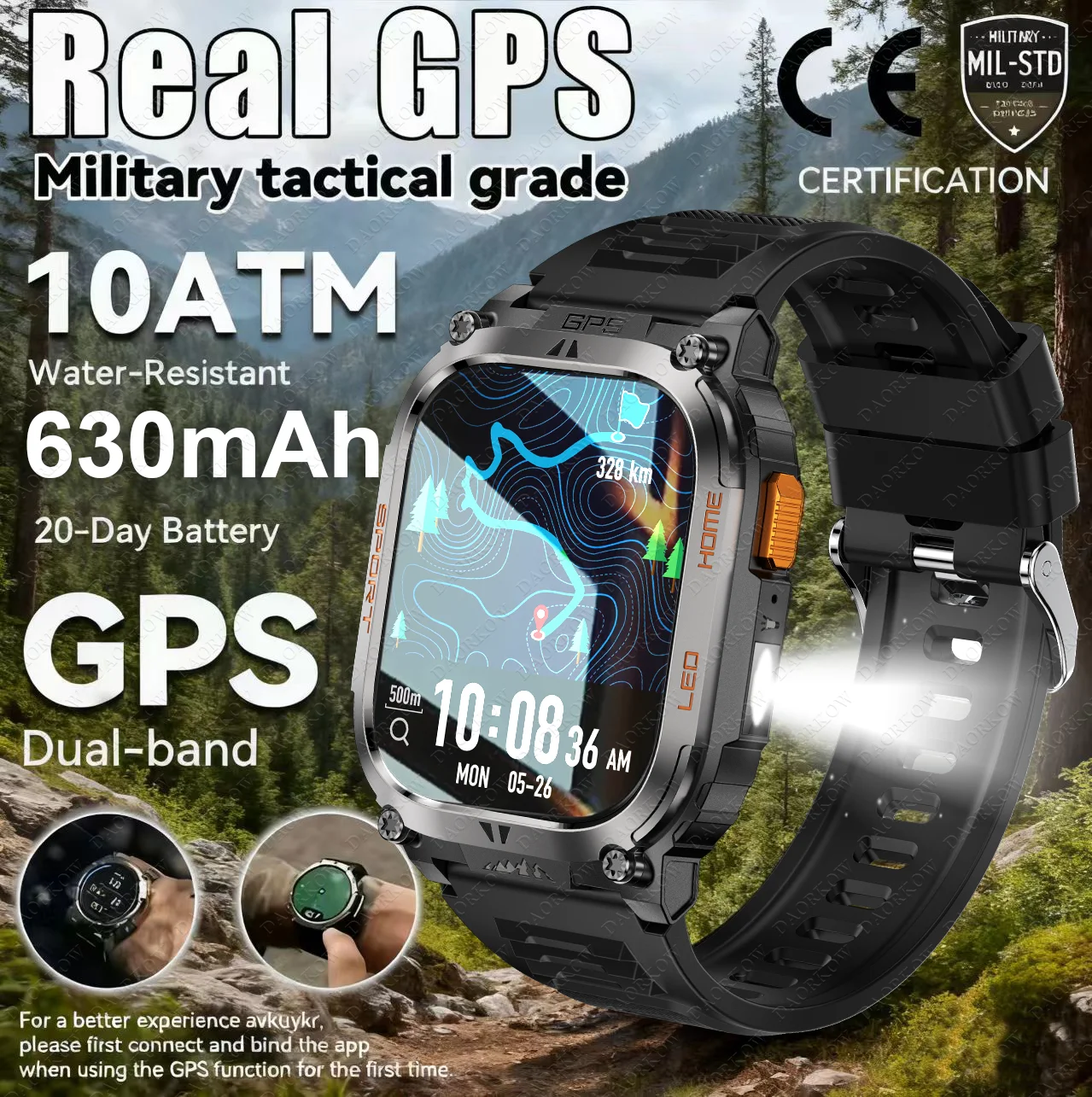 New GPS Tracking Smart Watch LED Flashlight 2.01inch HD Screen Compass BT Call Waterproof 178+Sport Smartwatch For Android iOS
New GPS Tracking Smart Watch LED Flashlight 2.01inch HD Screen Compass BT Call Waterproof 178+Sport Smartwatch For Android iOS