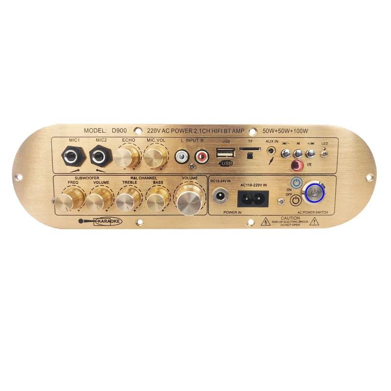 Amplifier Board D900 Channel 2.1 Bluetooth Hi-Fi Subwoofer Digital Audio Amplifier Board High Bass Heavy Subwoofer High Power
Amplifier Board D900 Channel 2.1 Bluetooth Hi-Fi Subwoofer Digital Audio Amplifier Board High Bass Heavy Subwoofer High Power