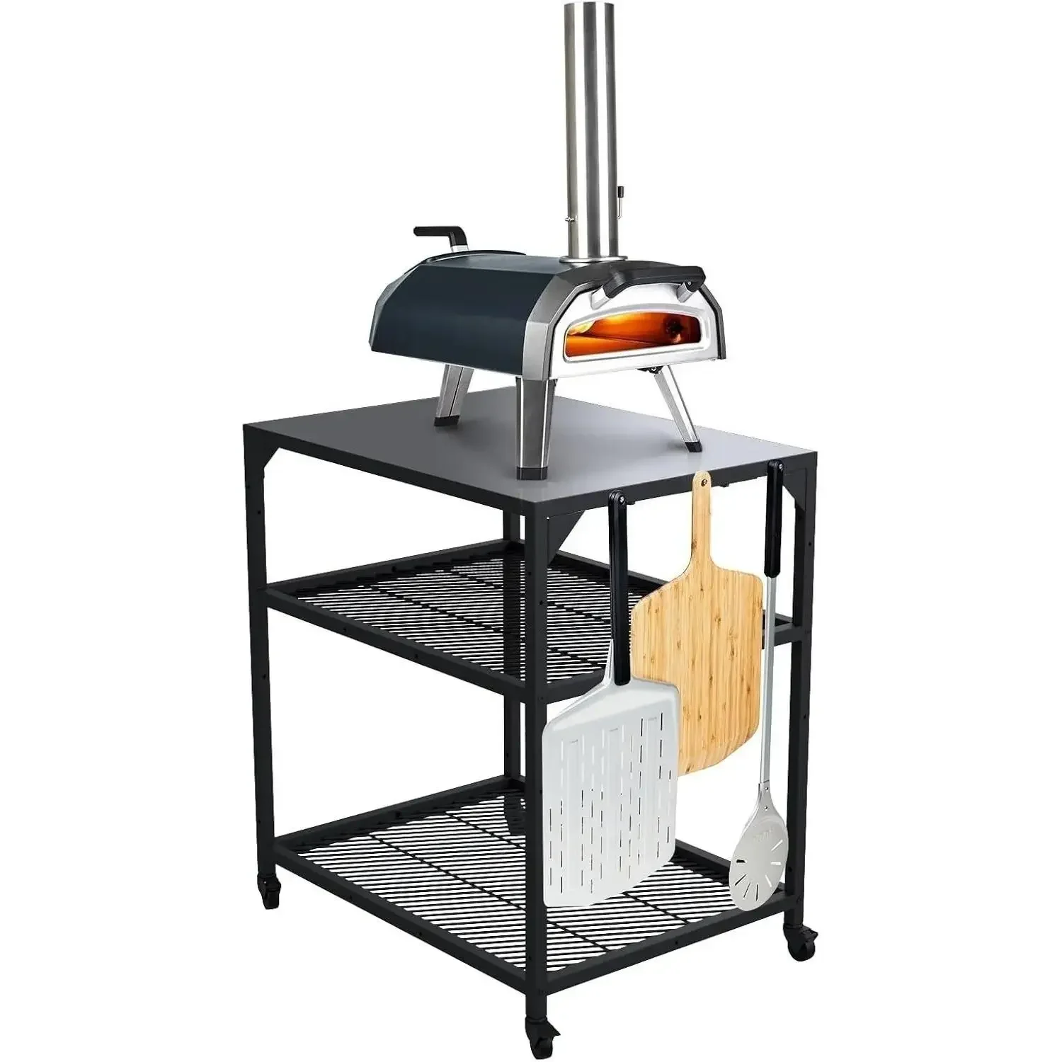 Модульный уличный стол W_Medium — подставка для духовки для пиццы из нержавеющей стали 31x22x35 дюймов, тележка для барбекю, уличная пицца
Модульный уличный стол W_Medium — подставка для духовки для пиццы из нержавеющей стали 31x22x35 дюймов, тележка для барбекю, уличная пицца