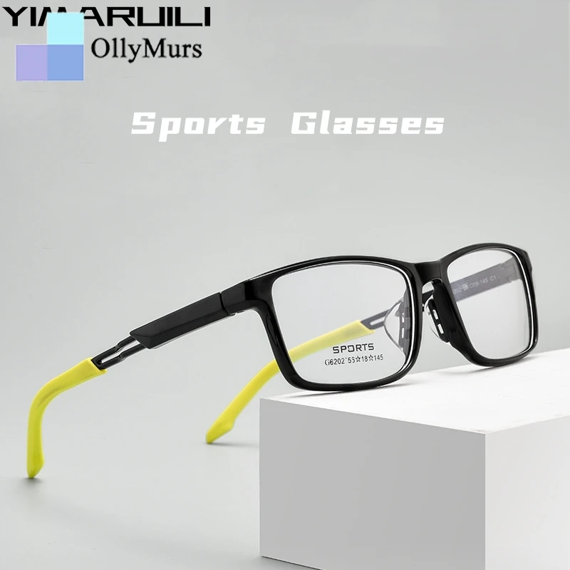 OLLYMURS Ultra-light Fashion Silicone Non-slip Nose Pads Flexible Square Optical Prescription Sports Eyeglasses Frame Men 6202G
OLLYMURS Ultra-light Fashion Silicone Non-slip Nose Pads Flexible Square Optical Prescription Sports Eyeglasses Frame Men 6202G
