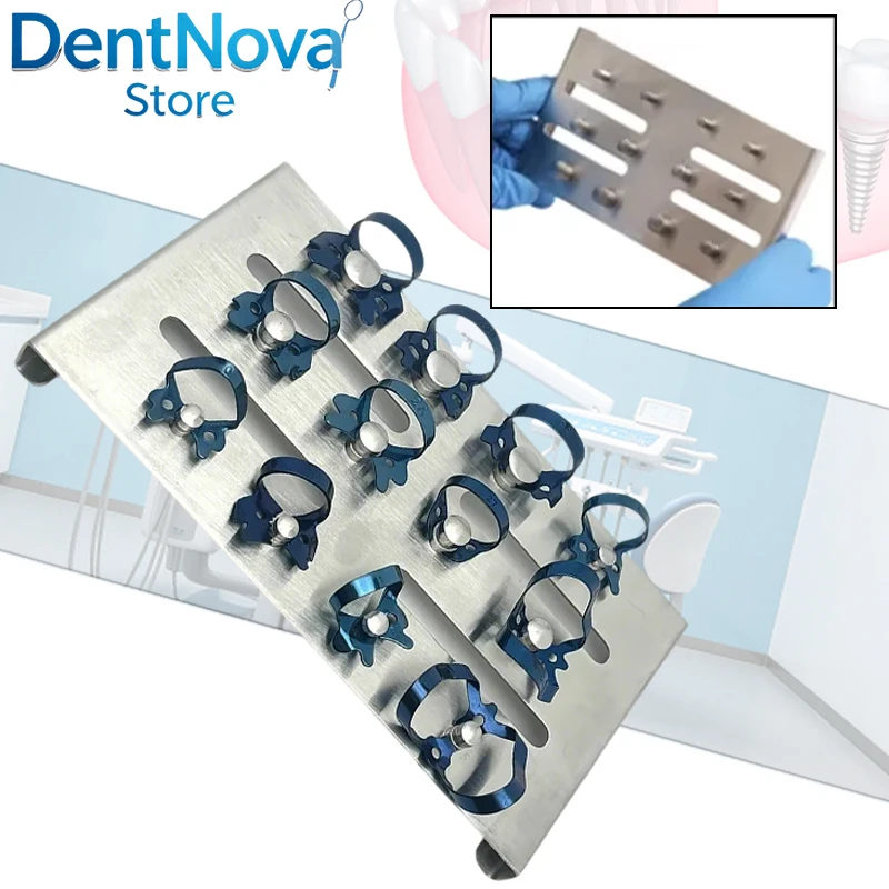 12Pcs Dental Rubber Dam Clamp Kit, Heavy Duty Stainless Steel Endodontic Clamp with Positioning Tray
12Pcs Dental Rubber Dam Clamp Kit, Heavy Duty Stainless Steel Endodontic Clamp with Positioning Tray