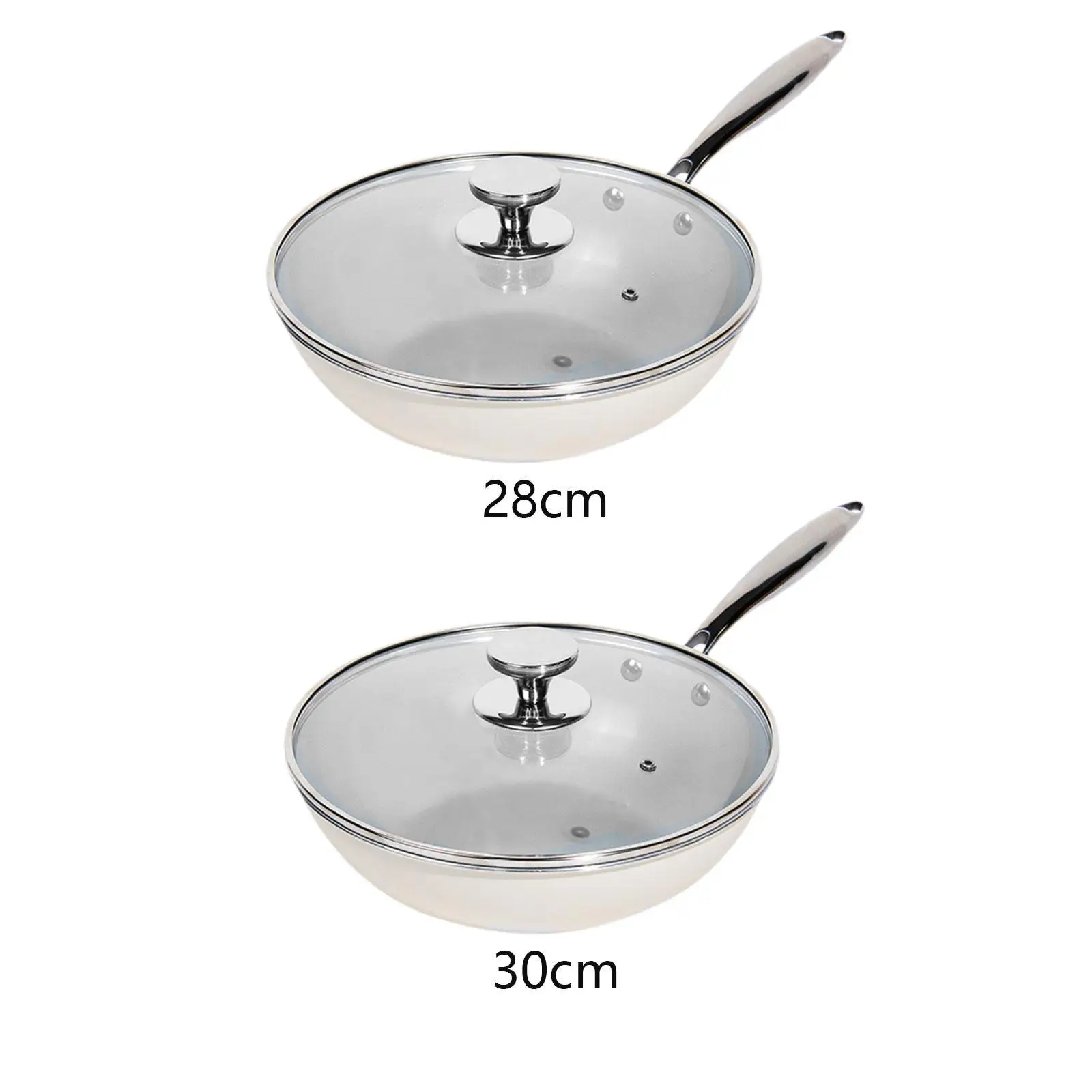 Nonstick Deep Frying Pan Stir Fry Pan Multifunctional Frying Pan Skillet Ceramic Coating Skillet for Boiling Electric Cooking
Nonstick Deep Frying Pan Stir Fry Pan Multifunctional Frying Pan Skillet Ceramic Coating Skillet for Boiling Electric Cooking