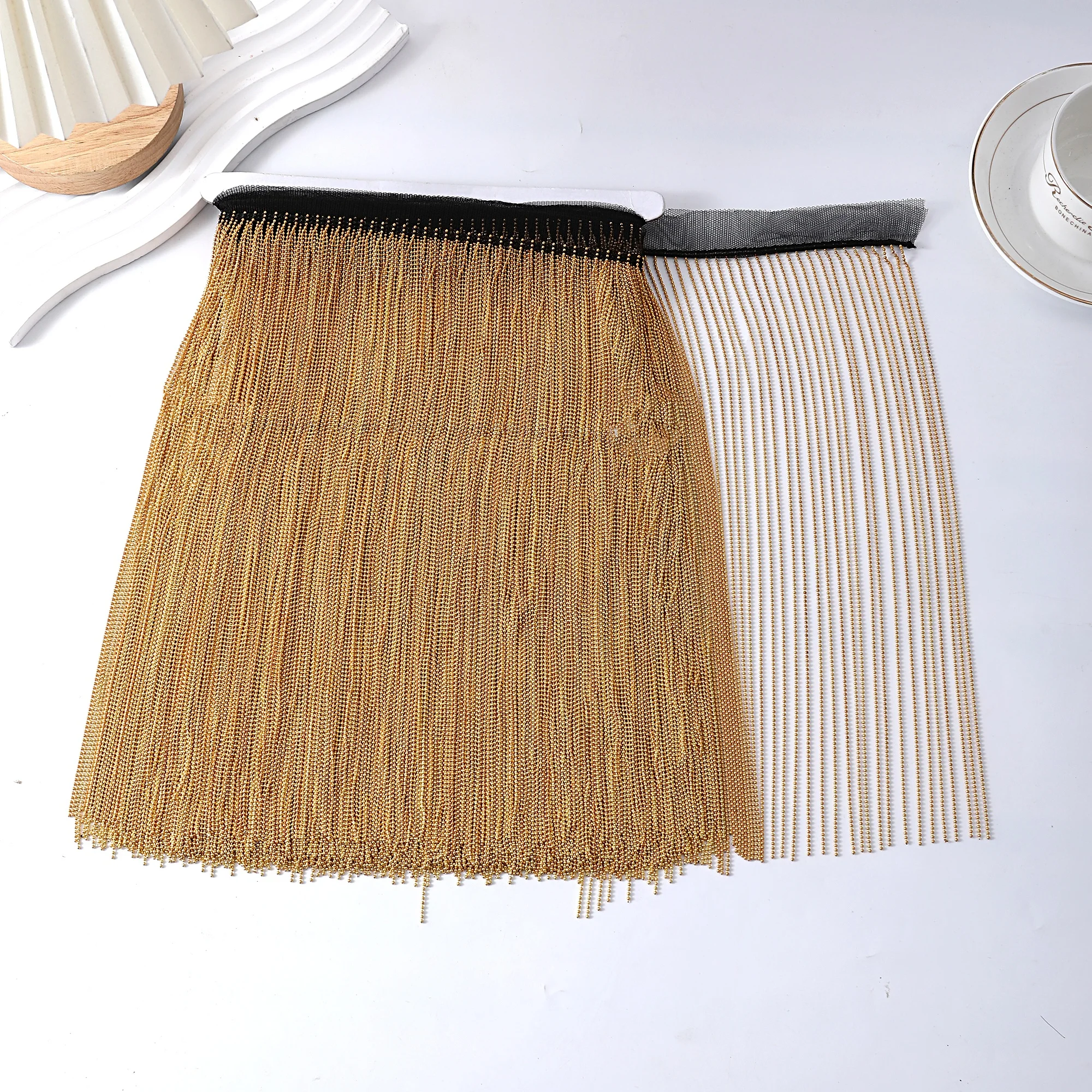 2 ярда, 30 см, металлическая кисточка с бисером, бахрома, отделка, платье, сумка, украшение для одежды, кружевная сетчатая ткань, аксессуары для шитья своими руками 
2 ярда, 30 см, металлическая кисточка с бисером, бахрома, отделка, платье, сумка, украшение для одежды, кружевная сетчатая ткань, аксессуары для шитья своими руками