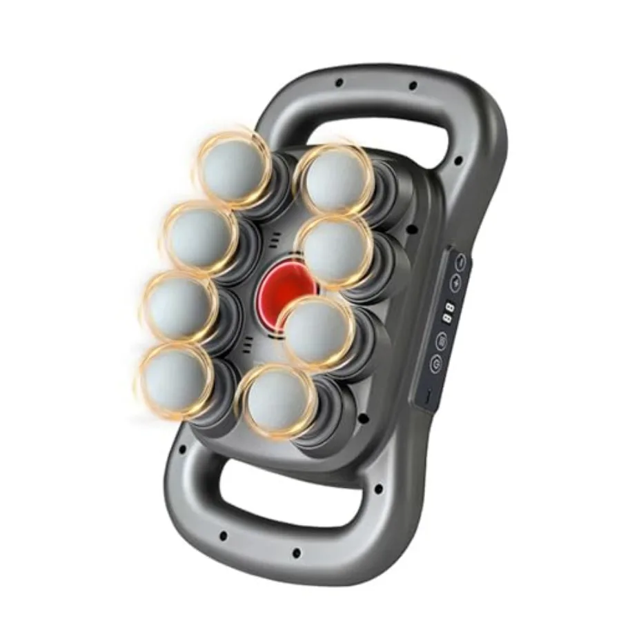 Back Massager for Relief Deep Tissue with Heat 8 Heads Hands-Free Electric Back Massager with 9 Modes and 9 Levels Deep Tissue
Back Massager for Relief Deep Tissue with Heat 8 Heads Hands-Free Electric Back Massager with 9 Modes and 9 Levels Deep Tissue