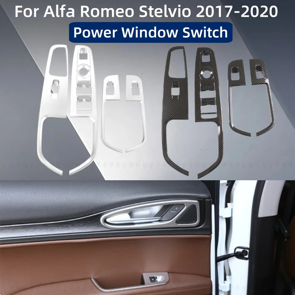 Car Styling Tools Power Window Switch For Alfa Romeo Stelvio 2017 2018 2019 2020 Chrome ABS Plastic Cars Decoration Accessories
Car Styling Tools Power Window Switch For Alfa Romeo Stelvio 2017 2018 2019 2020 Chrome ABS Plastic Cars Decoration Accessories