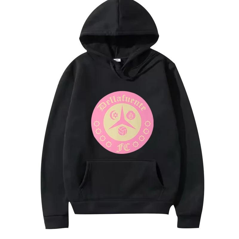 Dellafuente Logo Gold & Pink Graphic hoodie men women vintage Long sleeve streetwear print Graphics top oversized hoodie unisex
Dellafuente Logo Gold & Pink Graphic hoodie men women vintage Long sleeve streetwear print Graphics top oversized hoodie unisex