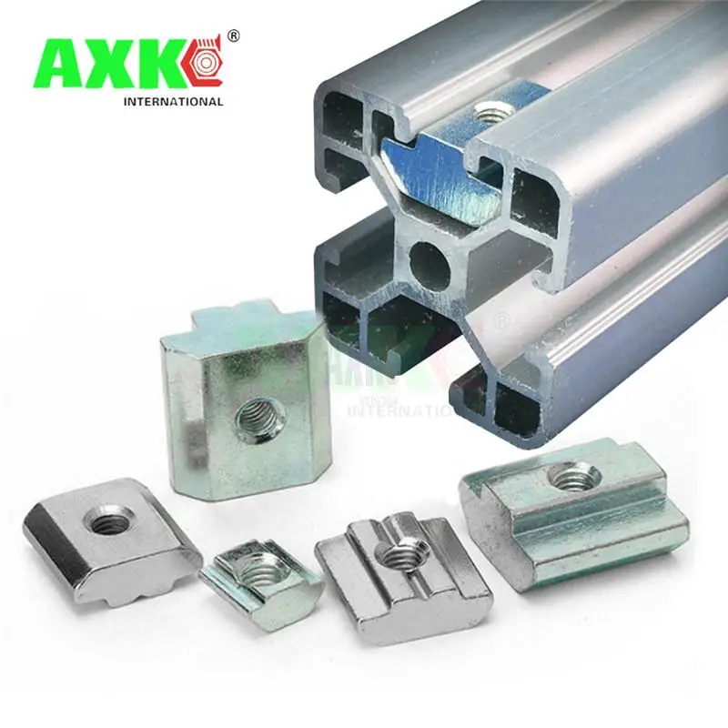 M3 M4 M5 M6 M8 M10 T Block Square nuts T-Track Sliding Hammer Nut for Fastener Aluminum Profile 2020 3030 4040 4545
M3 M4 M5 M6 M8 M10 T Block Square nuts T-Track Sliding Hammer Nut for Fastener Aluminum Profile 2020 3030 4040 4545
