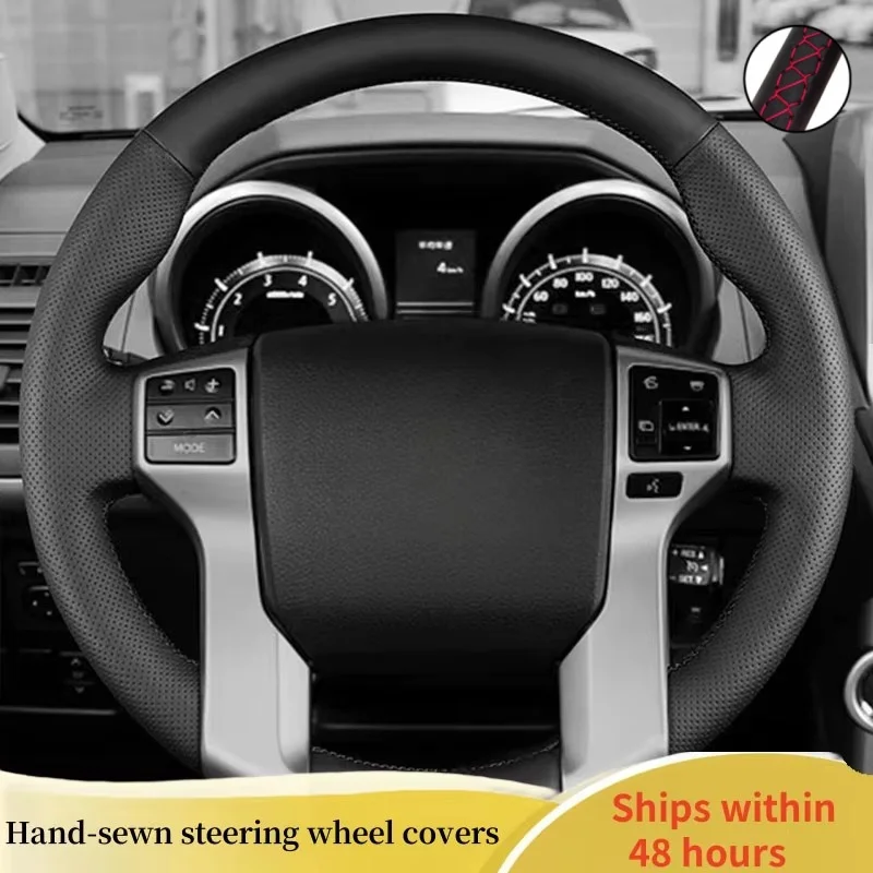 Custom Car Steering Wheel Cover Genuine Leather For Toyota Land Cruiser Prado Tacoma 4Runner 2010-2019 Car Interior Car Styling
Custom Car Steering Wheel Cover Genuine Leather For Toyota Land Cruiser Prado Tacoma 4Runner 2010-2019 Car Interior Car Styling