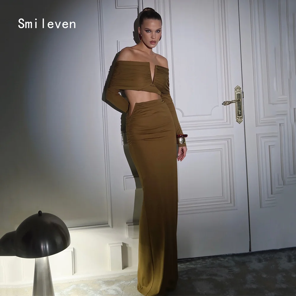 Smileven Luxury Mermaid Prom Dress Sexy V Neck Party Gowns Full Sleeves Formal Occassion Dress Customized 2026
Smileven Luxury Mermaid Prom Dress Sexy V Neck Party Gowns Full Sleeves Formal Occassion Dress Customized 2026