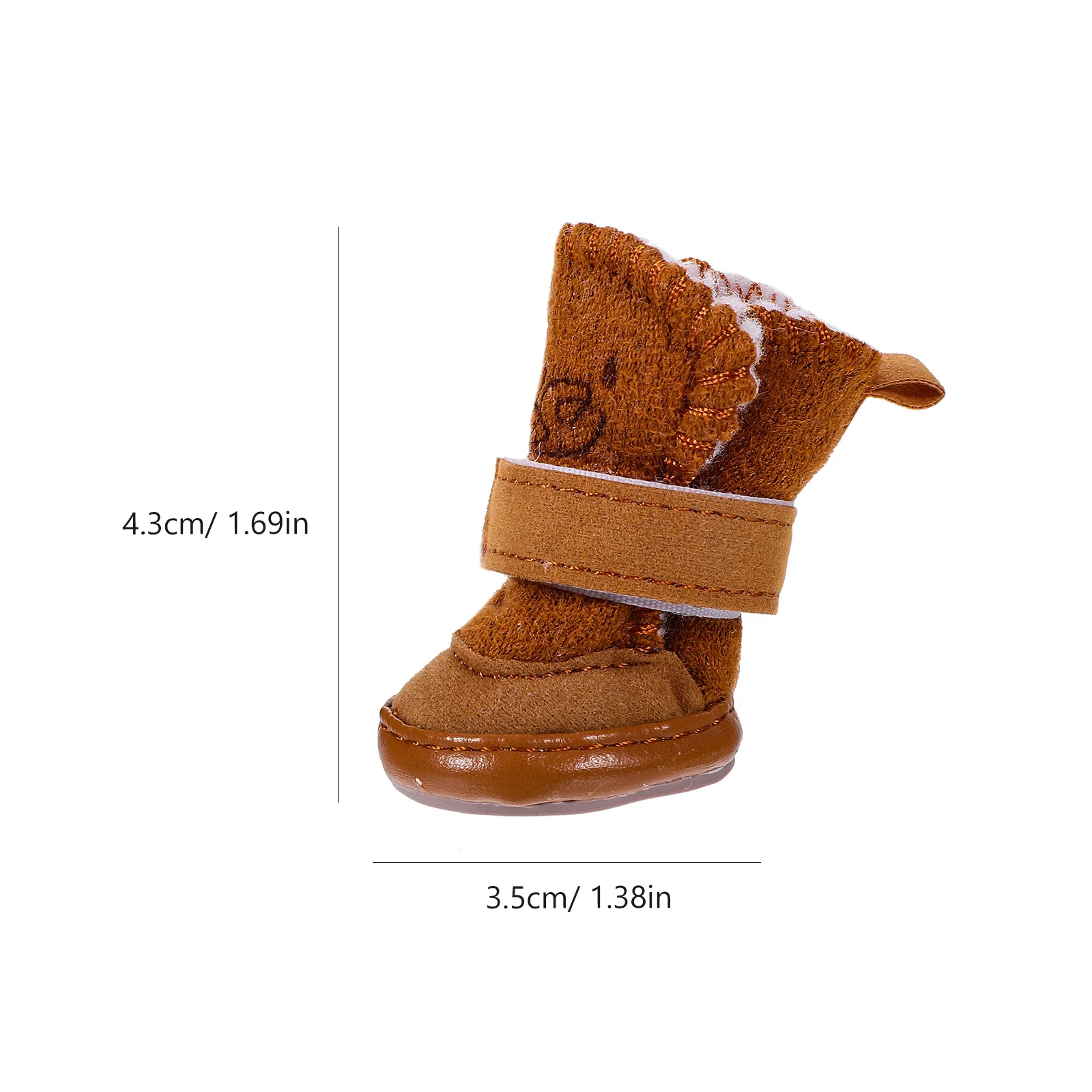 4Pcs Casual Dog Shoes Winter Fleece Warm Anti-Slip Boots for Puppy Outdoor Walking Hiking Protection Snap Closure
4Pcs Casual Dog Shoes Winter Fleece Warm Anti-Slip Boots for Puppy Outdoor Walking Hiking Protection Snap Closure