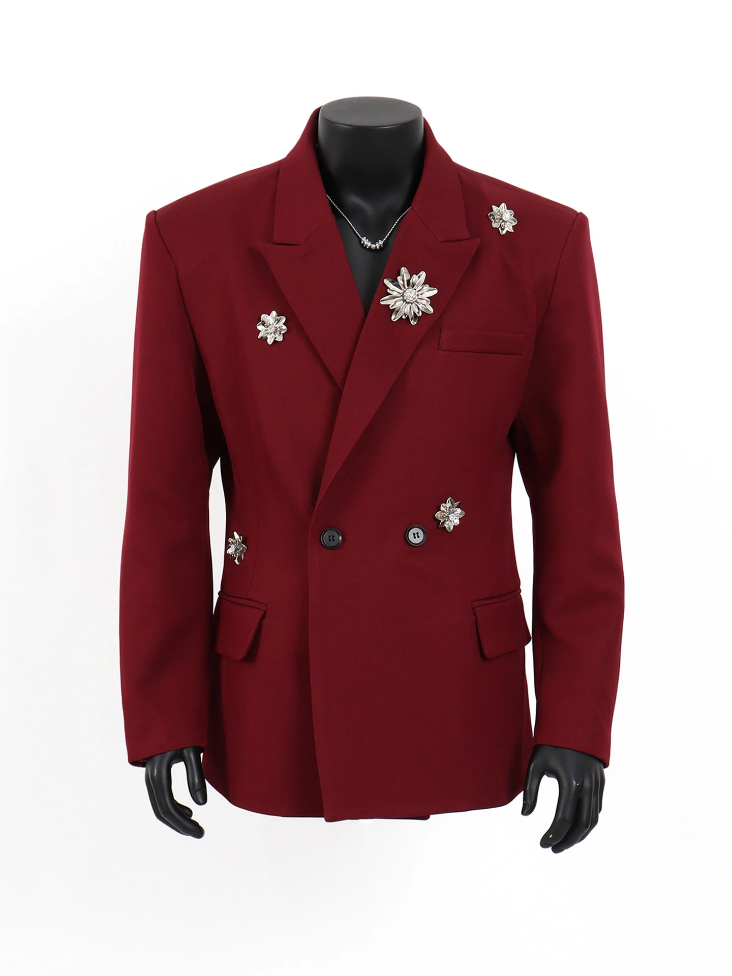 Bla Metal Casual Suit Jaet for Men Starlit Design Slim Fit Waistcoat Wide oulder West Coat Loose Fit Polyester Fiber
Bla Metal Casual Suit Jaet for Men Starlit Design Slim Fit Waistcoat Wide oulder West Coat Loose Fit Polyester Fiber