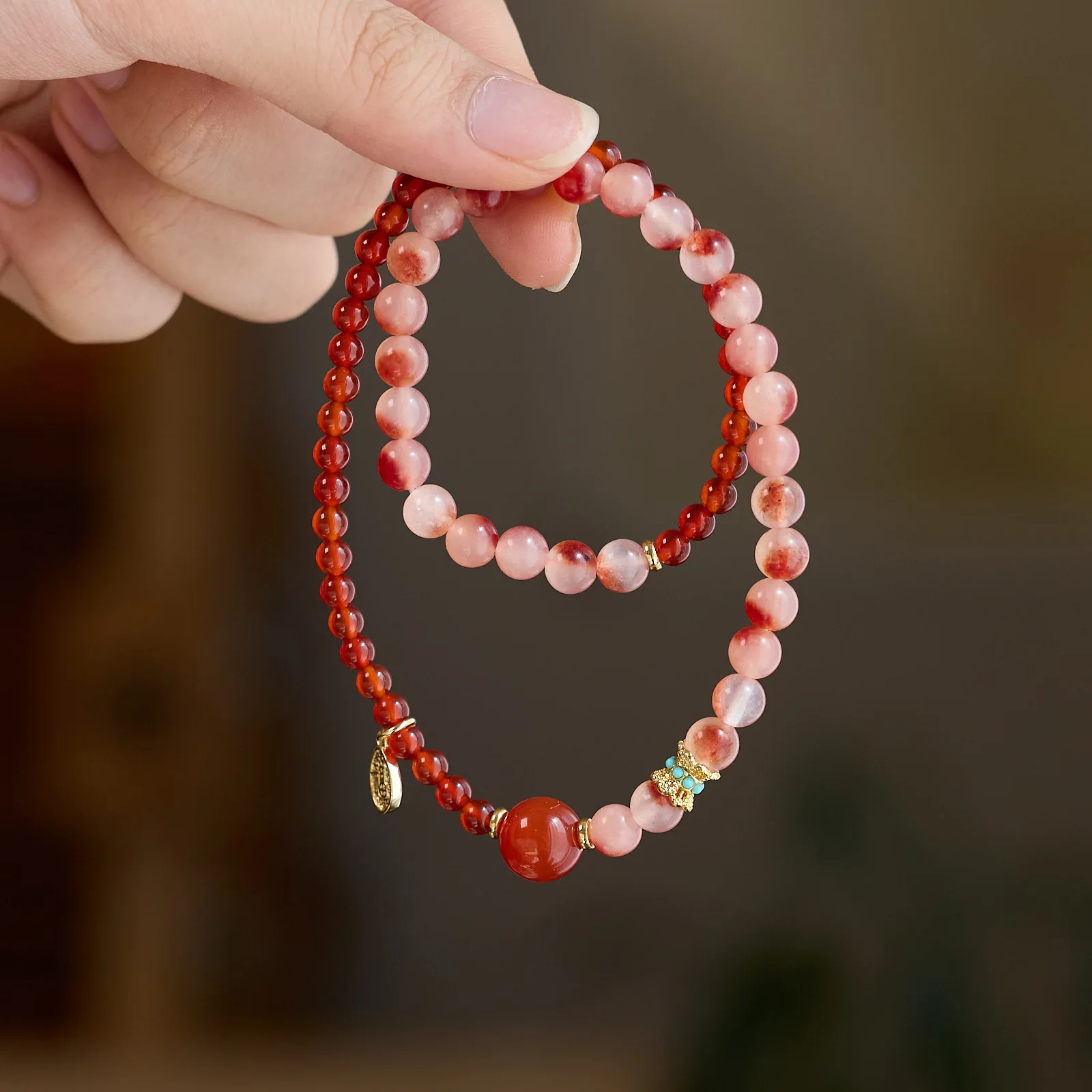 4MM Red Agate&Floating Flower Red Agate Double Wrap Stretch Beaded Bracelet for Women Handmade Elastic Bracelets & Bangles 1634
4MM Red Agate&Floating Flower Red Agate Double Wrap Stretch Beaded Bracelet for Women Handmade Elastic Bracelets & Bangles 1634