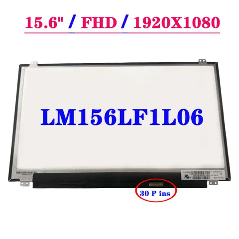15.6 Inch LCD Panel LM156LF1L06 LM156LF1L04 For ASUS FX504GE FHD 1920X1080 Laptop Matrix Screen Replacement