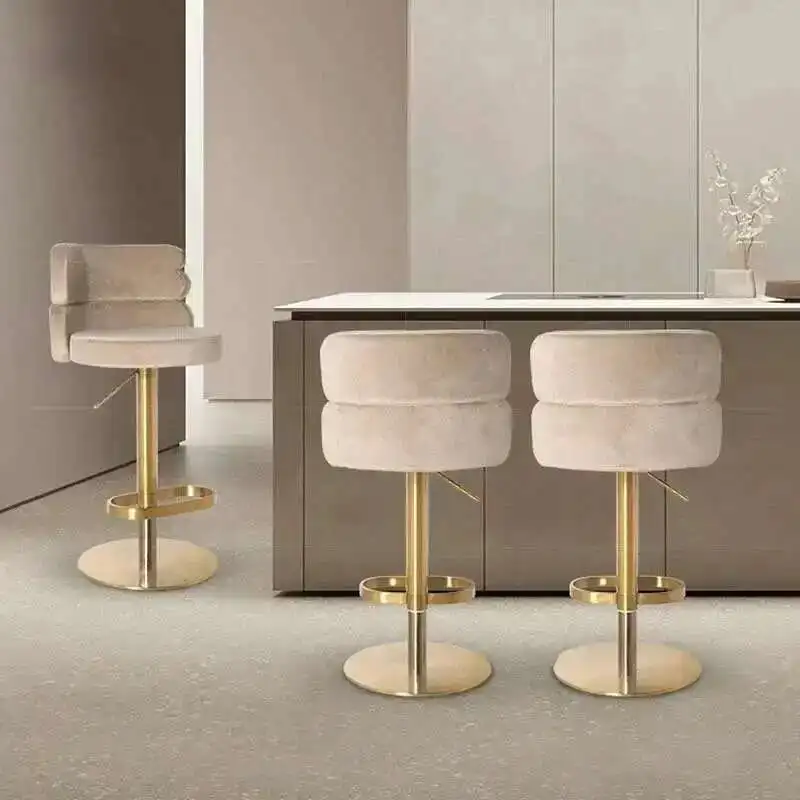 Nordic Design Bar Chair Breakfast Luxury Bar Lifting Adjustable Dinning Chair Soft Reception Bar Chairs White Salon Furniture
Nordic Design Bar Chair Breakfast Luxury Bar Lifting Adjustable Dinning Chair Soft Reception Bar Chairs White Salon Furniture