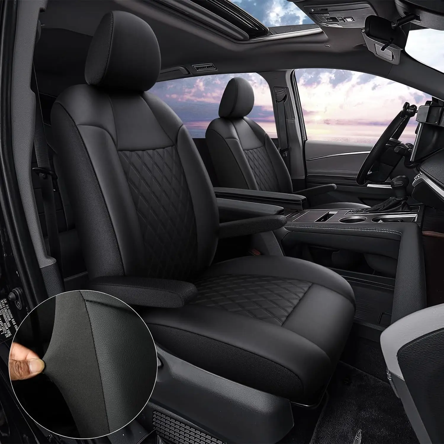 Custom Fit 2 Pack Front Car Seat Covers for Select Toyota Sienna 2021 2022 2023 2024 2025 LE, XLE Plus, Luxury Seat Covers for c
Custom Fit 2 Pack Front Car Seat Covers for Select Toyota Sienna 2021 2022 2023 2024 2025 LE, XLE Plus, Luxury Seat Covers for c