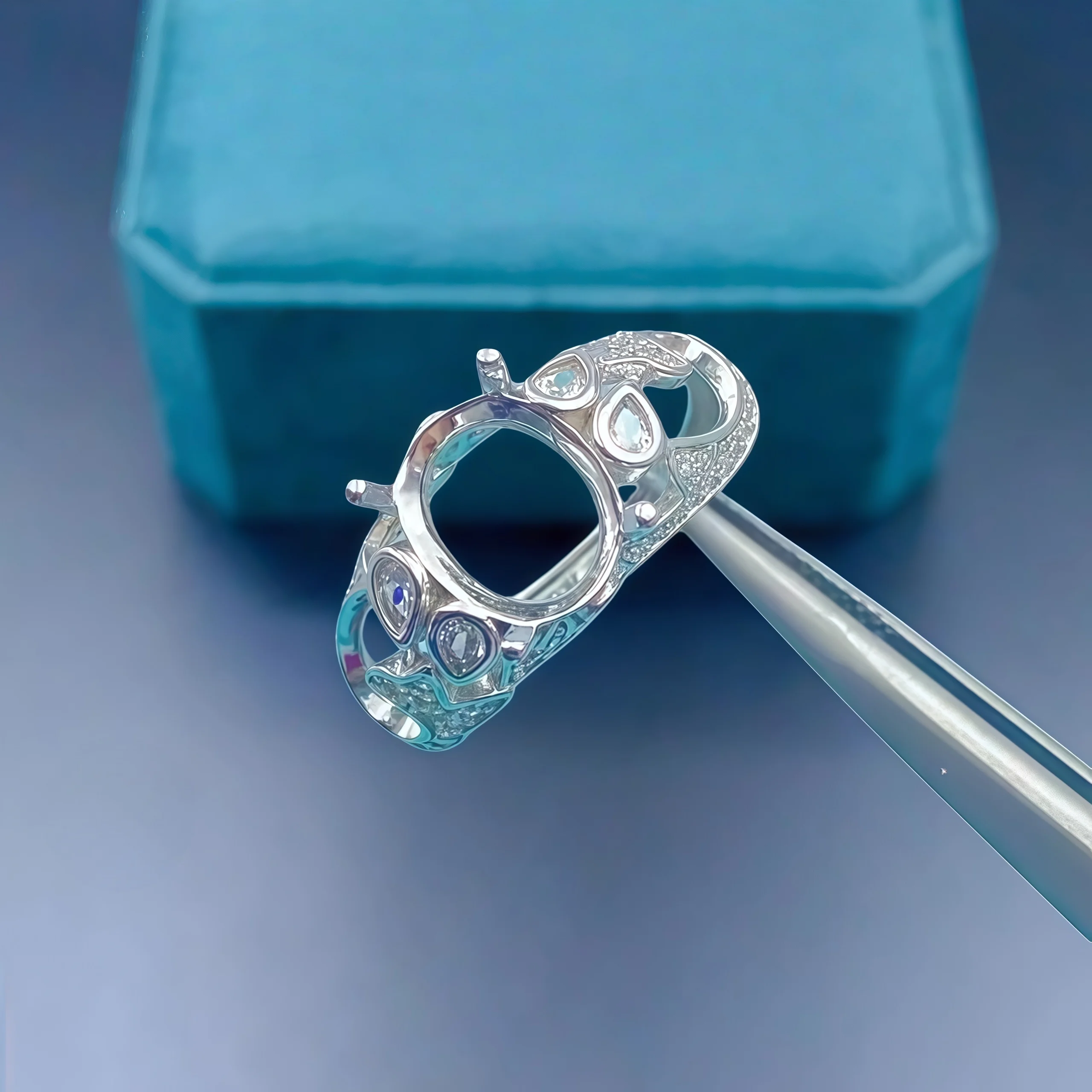 Fashion DIY Ring Empty Holder S925 Sterling Silver Setting 8*10mm Elliptic Stone Fine Design Charm Weddings Jewelry for Woman
Fashion DIY Ring Empty Holder S925 Sterling Silver Setting 8*10mm Elliptic Stone Fine Design Charm Weddings Jewelry for Woman