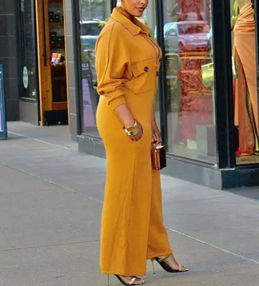 Autumn 2025 Solid Color Casual Loose Workwear Style Jumpsuit Women's Lapel Button Pocket Design Casual Loose Wide Leg Jumpsuit
Autumn 2025 Solid Color Casual Loose Workwear Style Jumpsuit Women's Lapel Button Pocket Design Casual Loose Wide Leg Jumpsuit