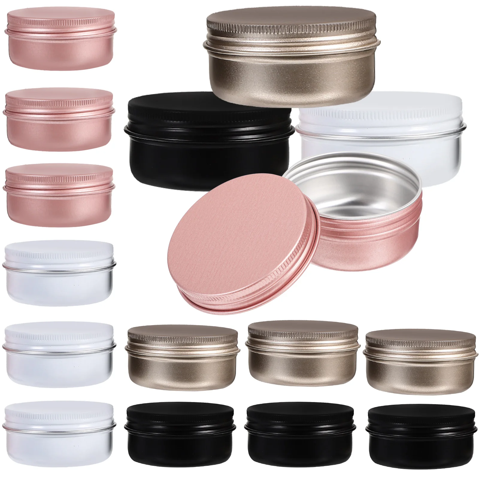 20 Pcs 50ml Aluminum Can Stylish Containers Jar Metal Birthday Gift Tins with Lids Bulk Round Coffee Small Size
20 Pcs 50ml Aluminum Can Stylish Containers Jar Metal Birthday Gift Tins with Lids Bulk Round Coffee Small Size
