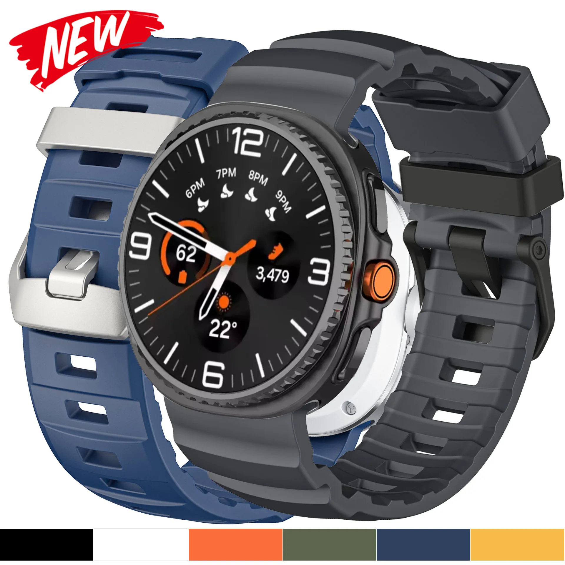 Мягкий спортивный ремешок для Samsung Galaxy Watch 8 Classic 46 мм, силиконовый ремешок для Galaxy Watch 8 40, 44 мм, браслет с изогнутым концом Correa
Мягкий спортивный ремешок для Samsung Galaxy Watch 8 Classic 46 мм, силиконовый ремешок для Galaxy Watch 8 40, 44 мм, браслет с изогнутым концом Correa